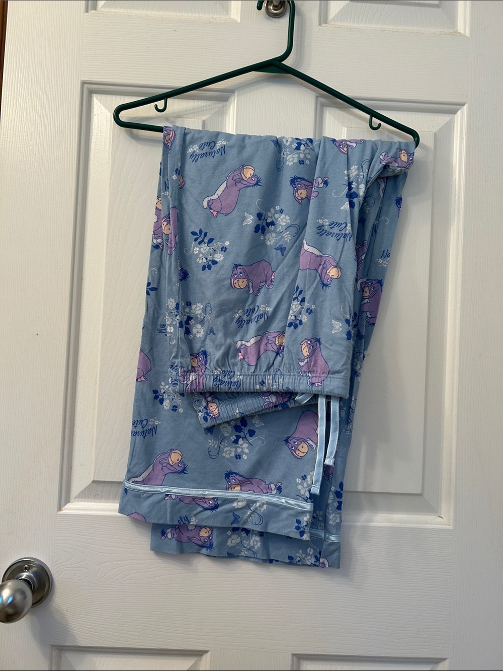 Disney Light Blue & Purple Eeyore Pajama Pants